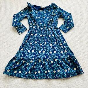 Mainio Floral Blue Kids Dress